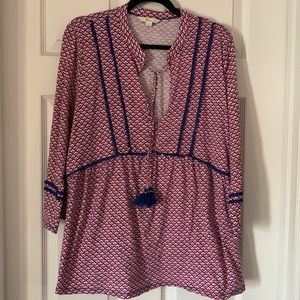 Boden Tie Front Top